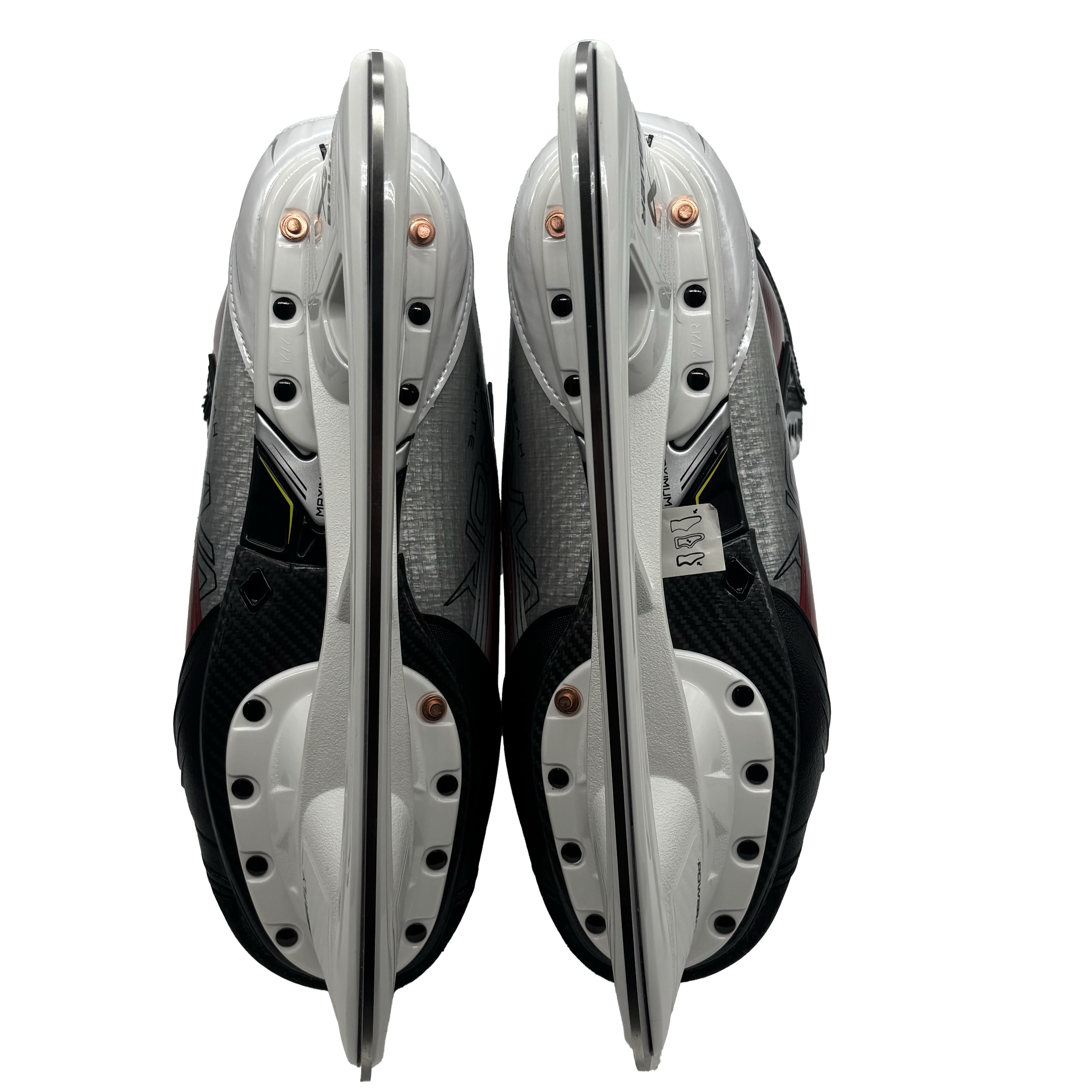 Bauer Vapor Hyperlite 2 - NCAA Pro Stock Hockey Skates - Size 8E (Red)